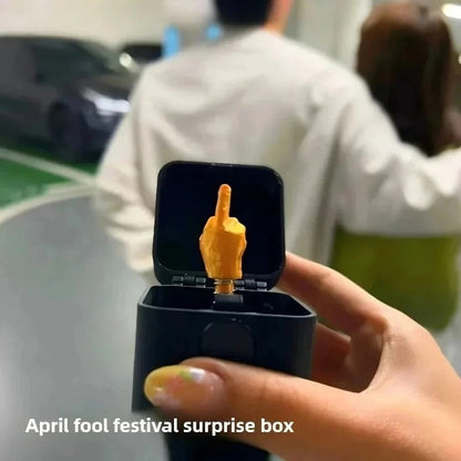 Funny middlefinger in box