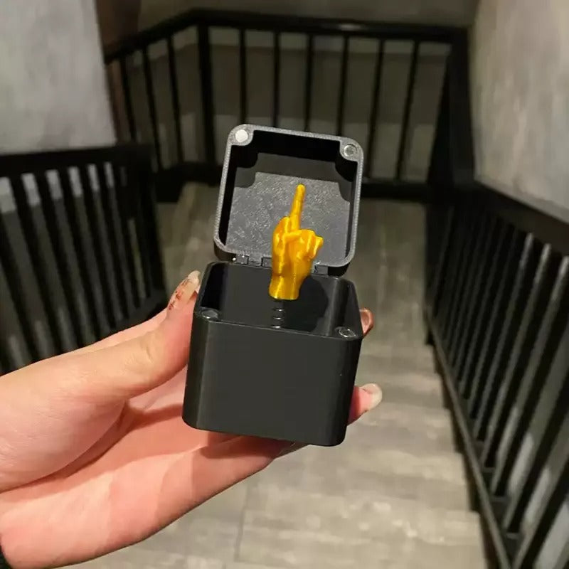 Funny middlefinger in box