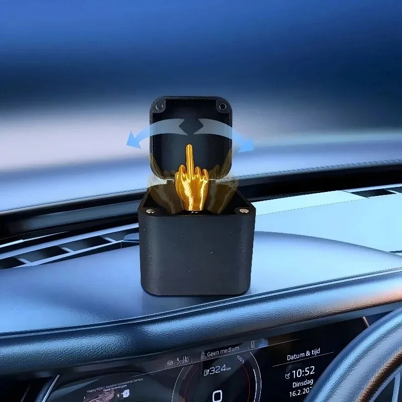 Funny middlefinger in box